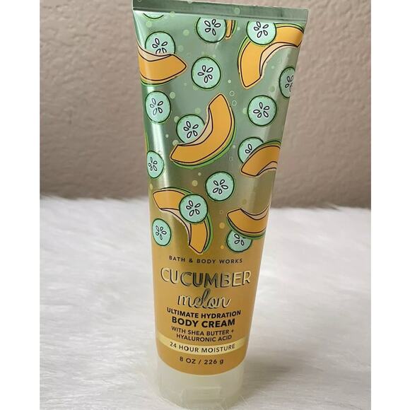 Bath & Body Works CUCUMBER MELON Body Cream Full Size 8 oz - Brand New - Picture 3 of 3